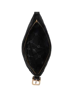 Fashion Anne Klein Woven Hobo With Detachable Pouch