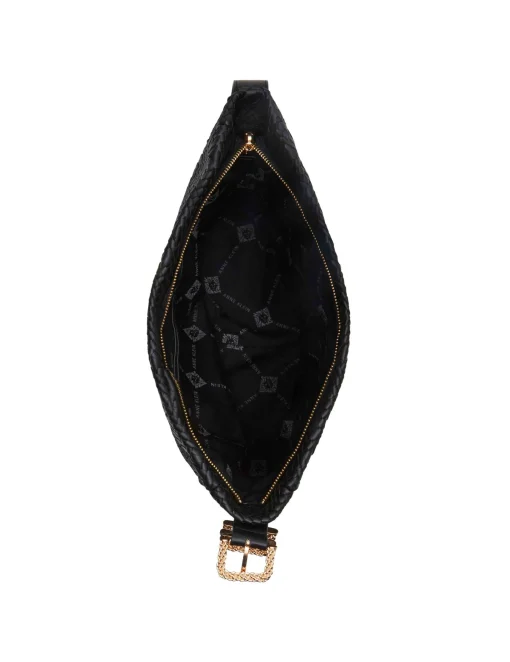 Fashion Anne Klein Woven Hobo With Detachable Pouch