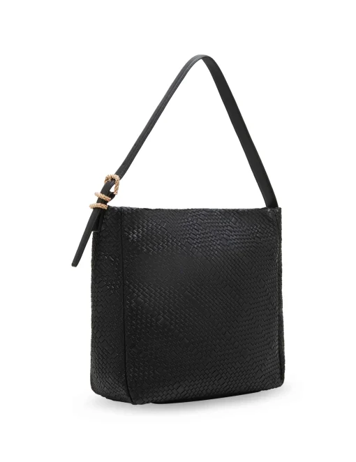 Fashion Anne Klein Woven Hobo With Detachable Pouch