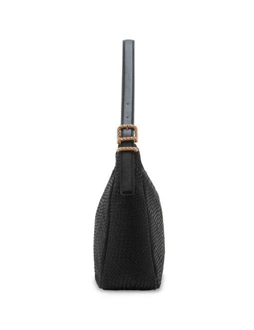 Fashion Anne Klein Woven Hobo With Detachable Pouch