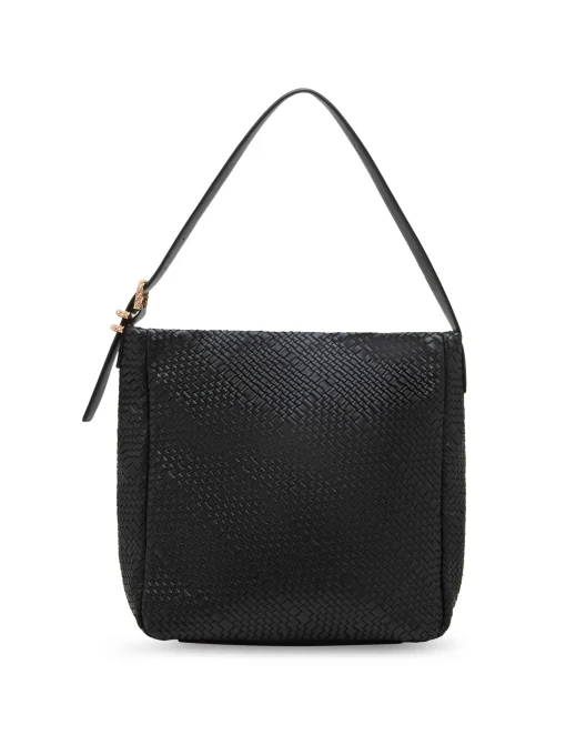 Fashion Anne Klein Woven Hobo With Detachable Pouch
