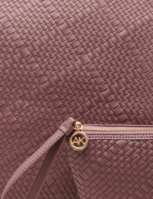 Fashion Anne Klein Woven Hobo With Detachable Pouch